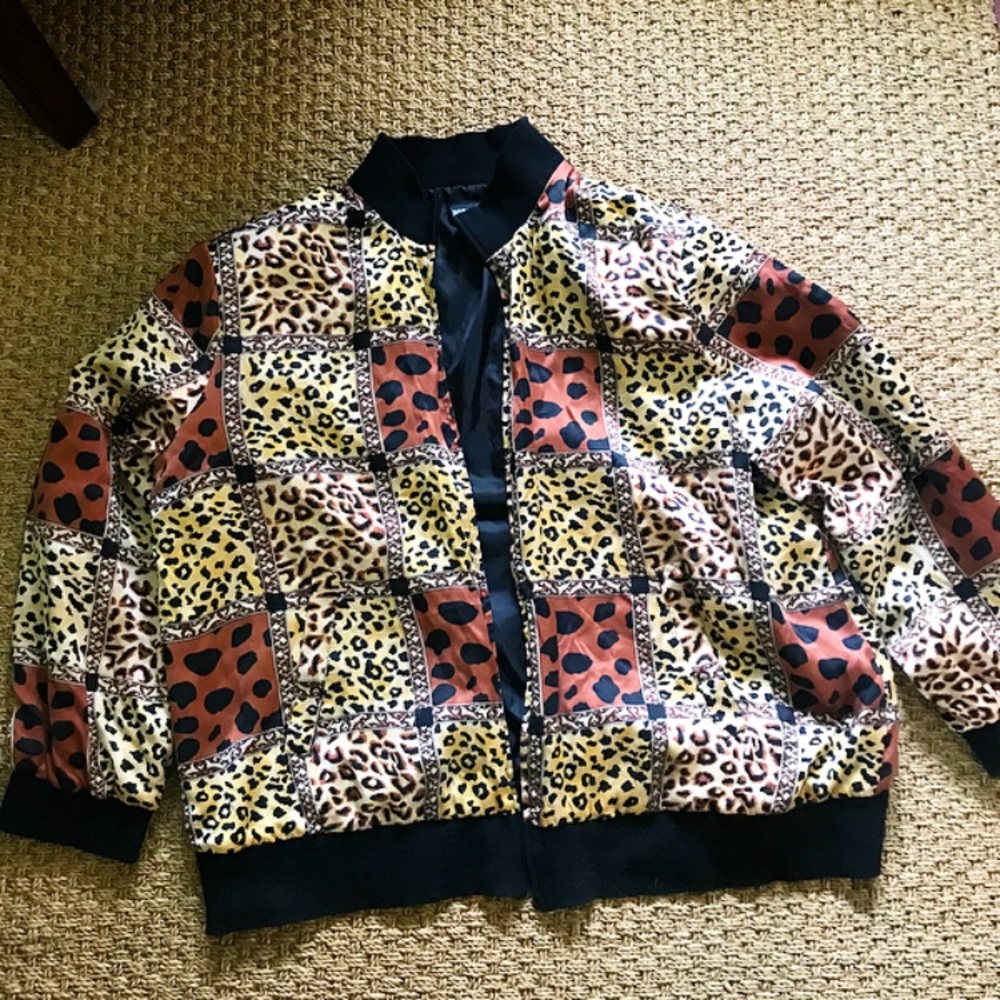 Real Silk Leopard Jacket